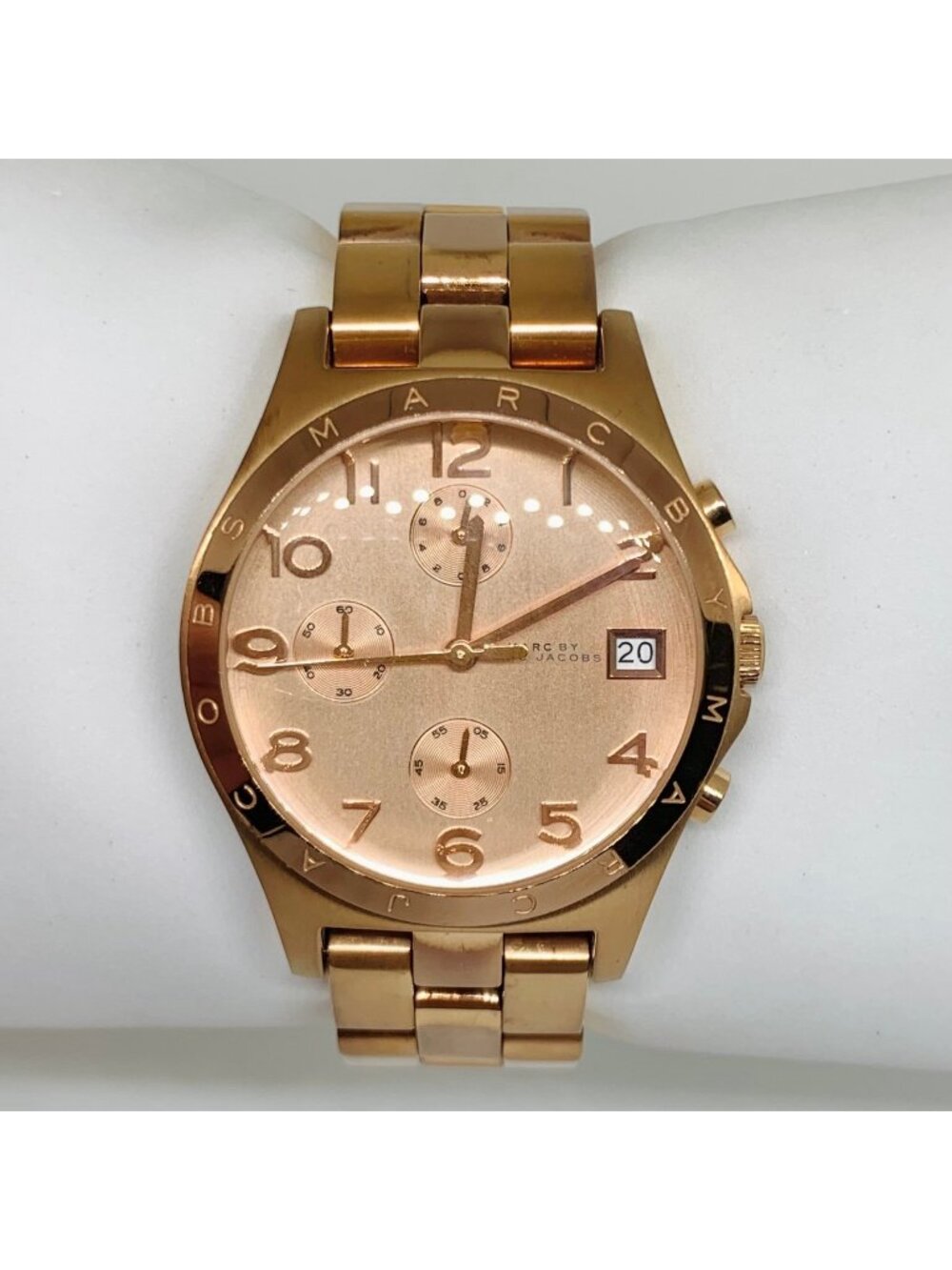 Marc by Marc Jacobs women’s Watch rose Gold Tone Chronograph Date 37mm running